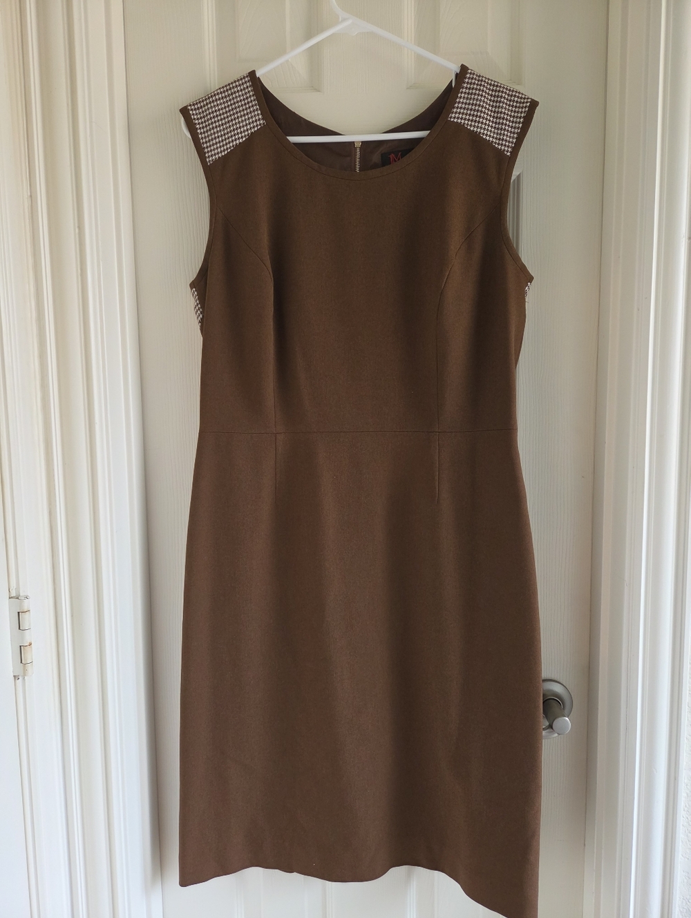 JM Studio by John Meyer Mocha Brown‎ Sheath Dress Size 10 Career